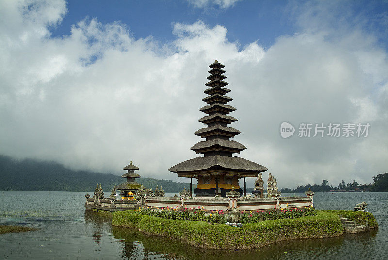 Ulu Lake Temple, Bratan Lake，印度尼西亚巴厘岛